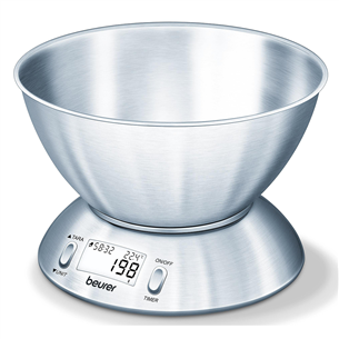 Beurer, up to 5 kg, inox - Kitchen scale