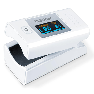 Beurer, white/grey - Pulse oximeter PO35