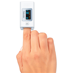 Beurer, white/grey - Pulse oximeter