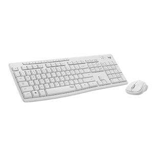 Logitech Slim Combo MK295, US, balta - Bezvadu klaviatūra ar peli