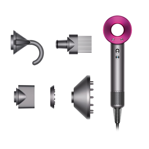 Dyson Supersonic Fuchsia, 1600 W, pelēka/rozā - Matu fēns