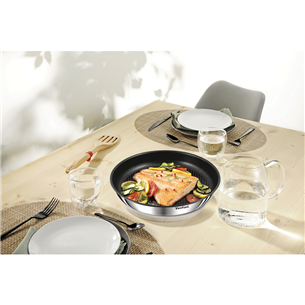 Tefal Ingenio Emotion, diameter 22/24/28 cm, inox/black - Pan set