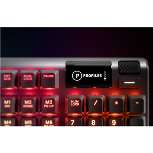 SteelSeries Apex 5 Blue Switch, US, mehāniskā, melna - Klaviatūra