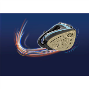 Tefal Turbo Pro Anti-calc, 3000 Вт, черный/голубой - Паровой утюг