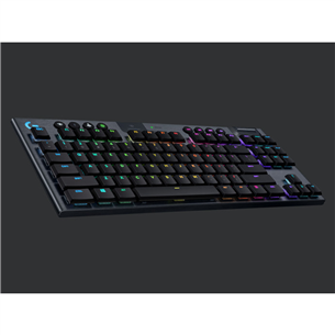 Logitech G915 TKL, GL Tactile, ENG, mehāniskā, tumši pelēka - Bezvadu klaviatūra