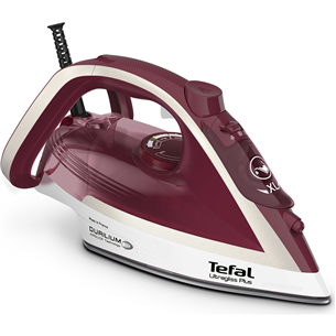 Tefal Ultragliss Plus, 2800 W, tumši sarkana/balta - Tvaika gludeklis