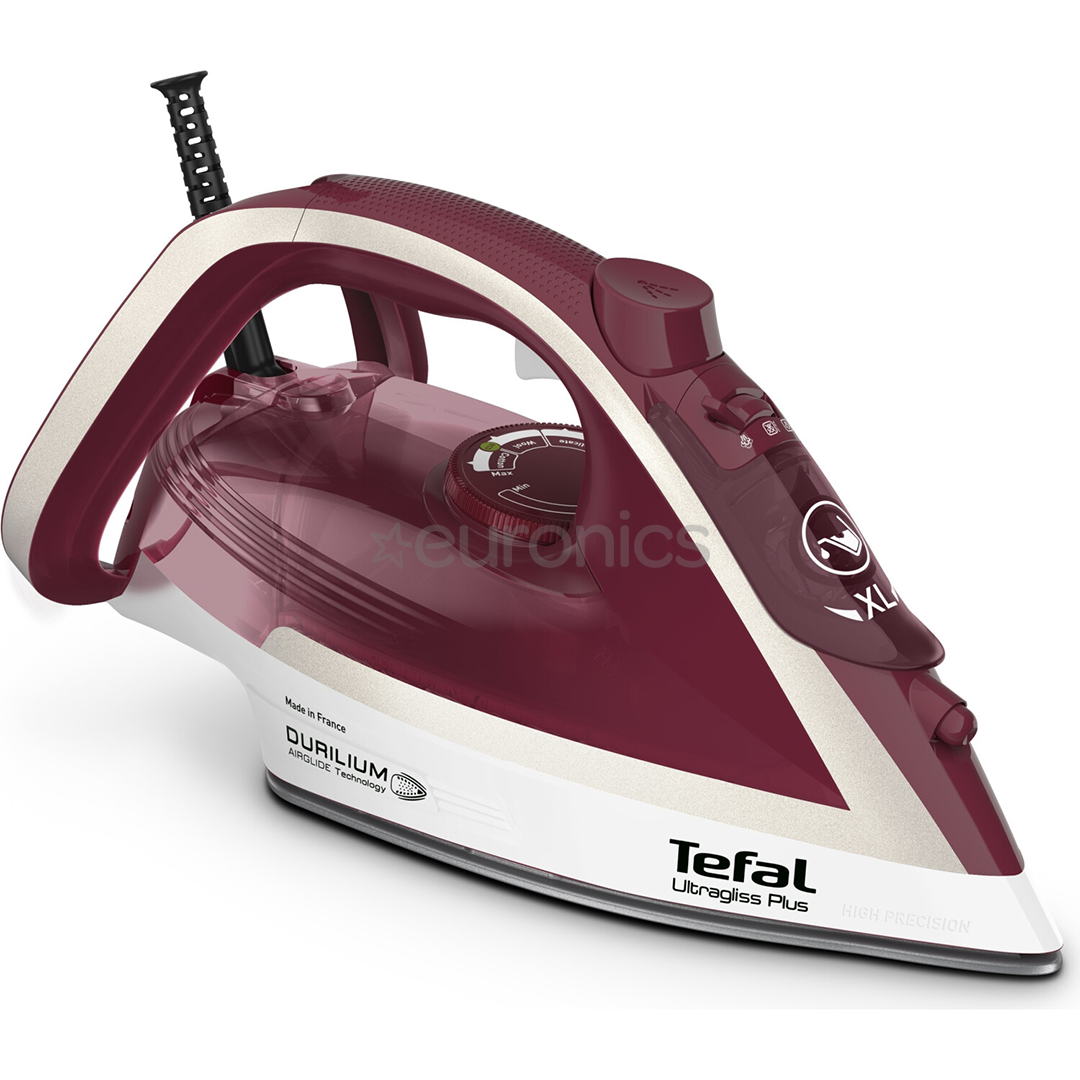 Tefal Ultragliss Plus, 2800 W, dark red/white - Steam iron