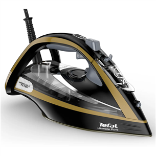 Tefal Ultimate Pure, 3000 W, black/gold -  Steam iron FV9865