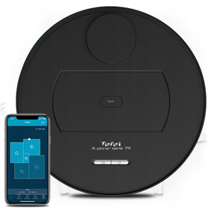 Tefal X-plorer S75 Animal care, melna - Robots putekļu sūcējs RG7675