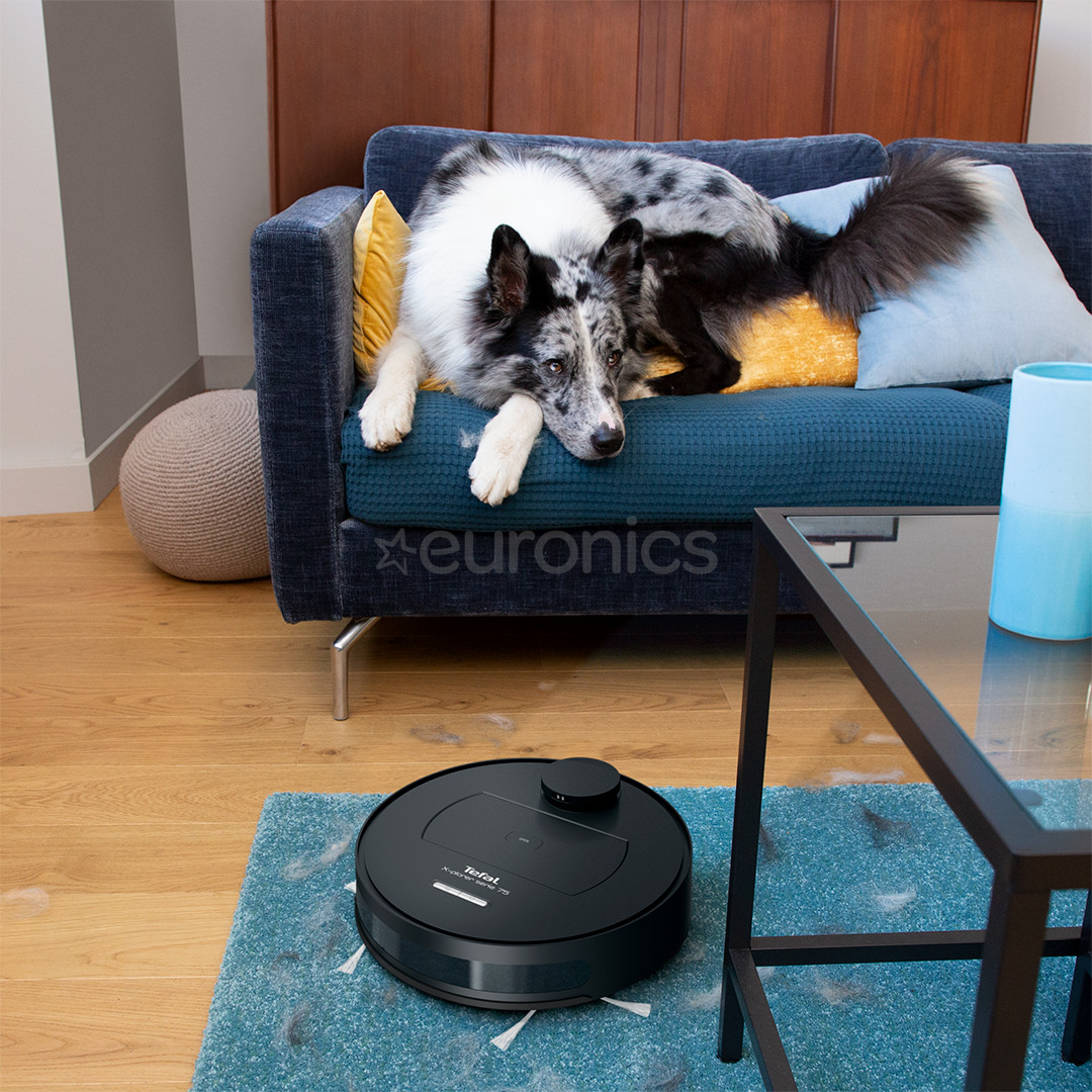 Tefal X-plorer S75 Animal care, melna - Robots putekļu sūcējs