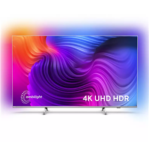 Philips LCD 4K UHD, 75", боковые ножки, серебристый - Телевизор