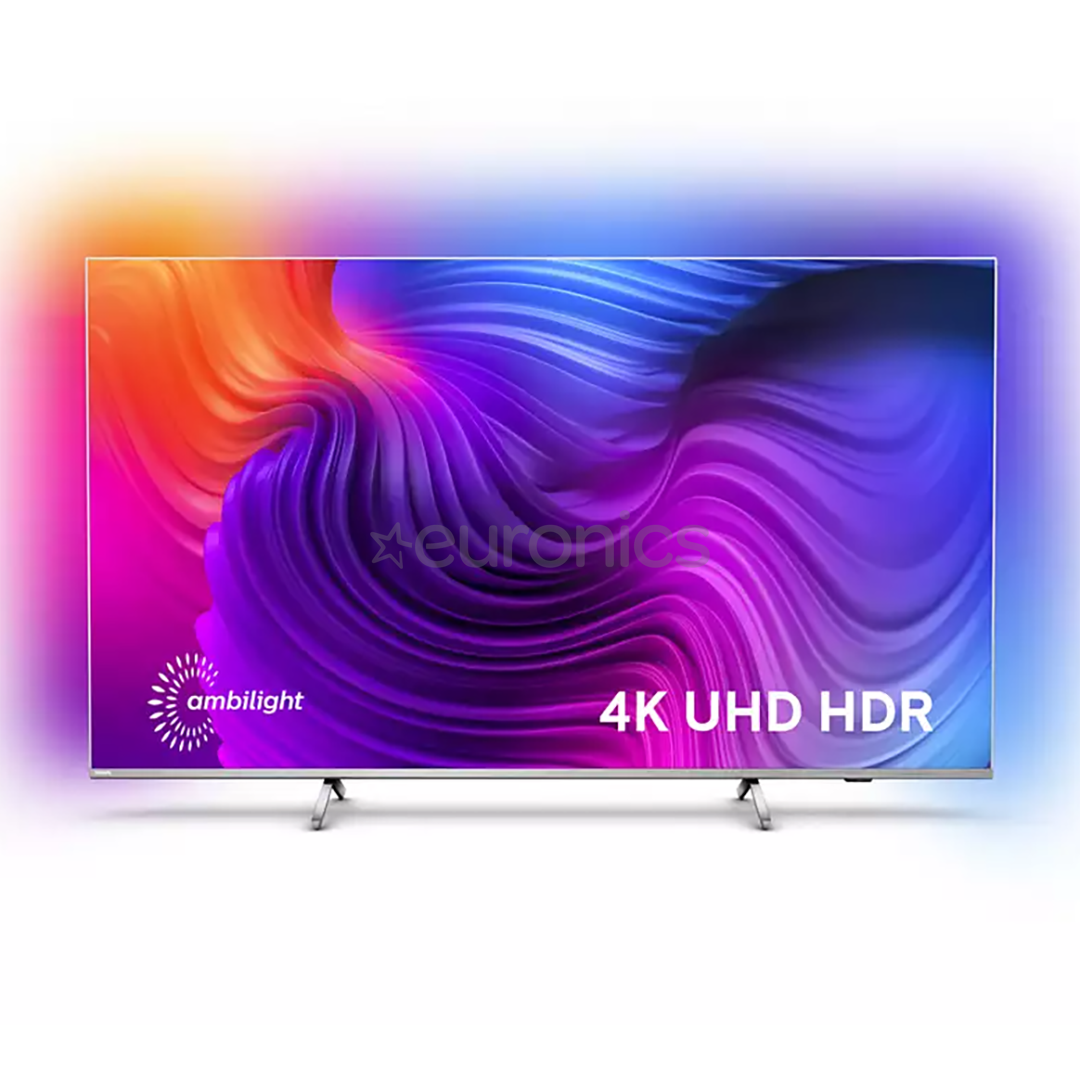 Philips LCD 4K UHD, 75", sānu statīvs, sudraba - Televizors