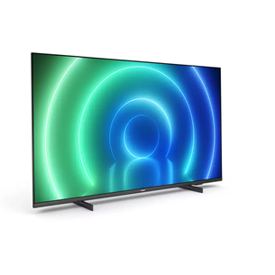 Philips PUS7506, 65", 4K UHD, LED LCD, боковые ножки, черный - Телевизор