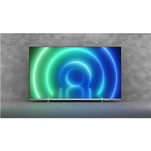 Philips LCD 4K UHD, 50", sānu statīvs, sudraba - Televizors