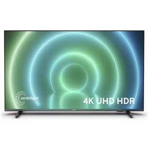 Philips LCD 4K UHD, 43", sānu statīvs, pelēka - Televizors