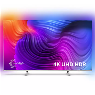 Philips PUS8506, 75", 4K UHD, LED LCD, боковые ножки, серебристый - Телевизор