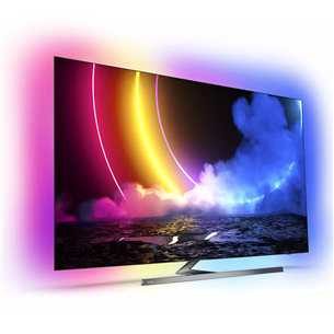 Philips OLED 4K UHD, 55'', central stand, gray - TV
