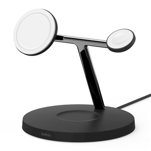 Belkin Boost Charge Pro 3-in-1, MagSafe 15W, melna - Bezvadu lādētājs WIZ009VFBK