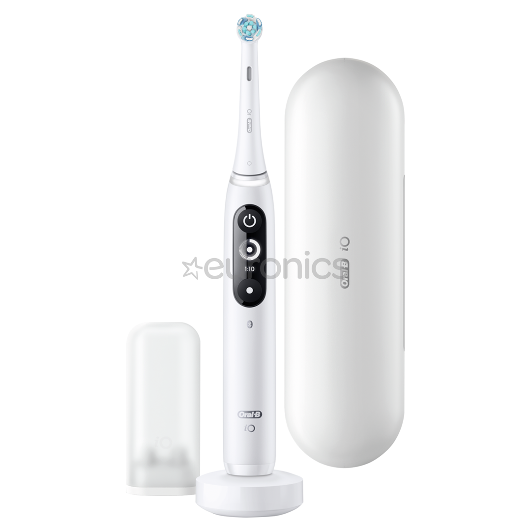 Braun Oral-B iO 7, футляр, белый/черный - Электрическая зубная щетка