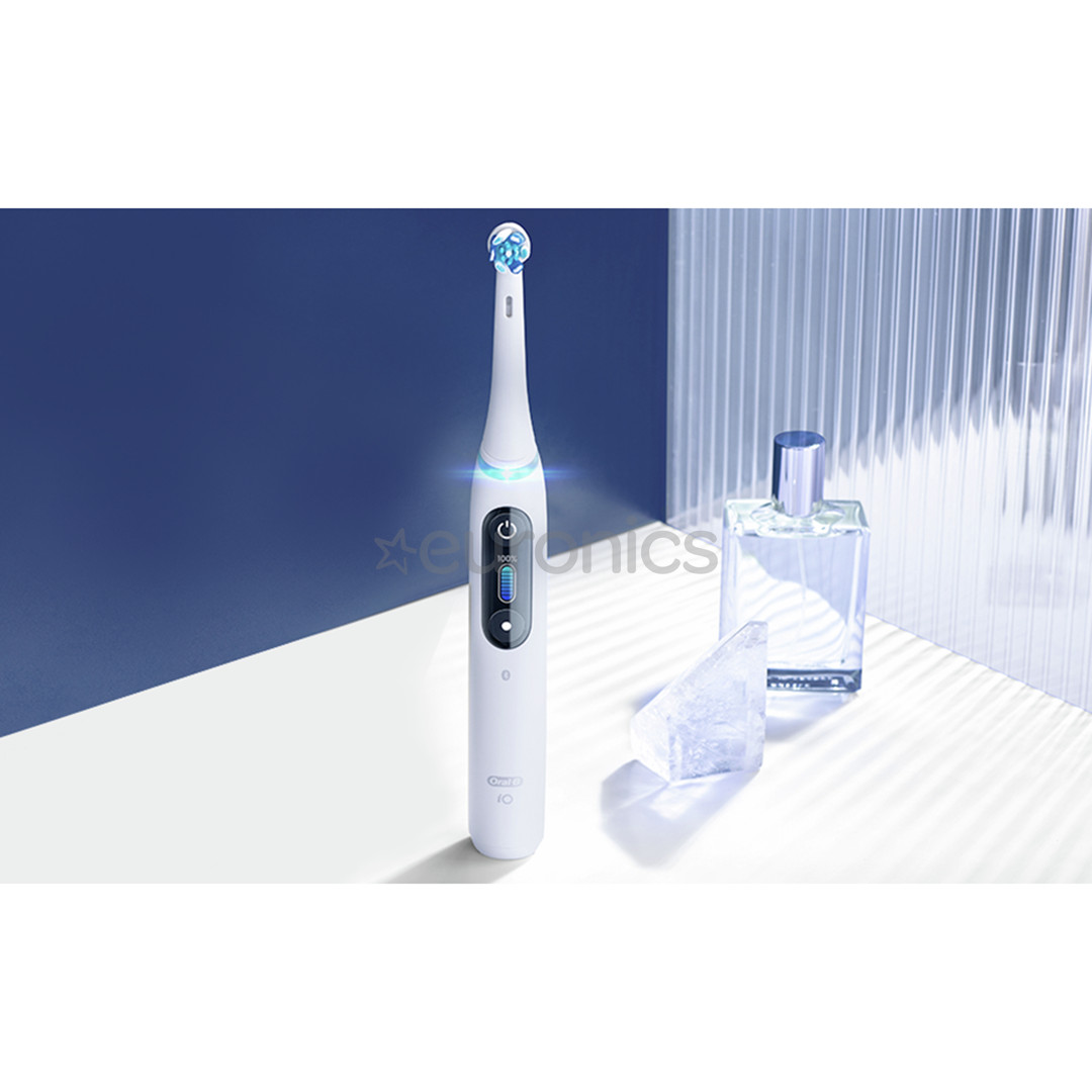 Braun Oral-B iO 7, футляр, белый/черный - Электрическая зубная щетка
