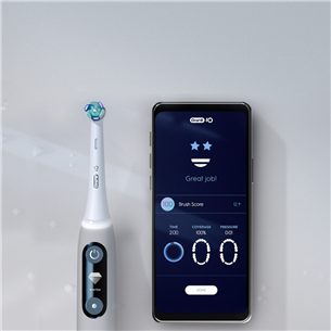Braun Oral-B iO 8, travel case, black/white - Electric toothbrush