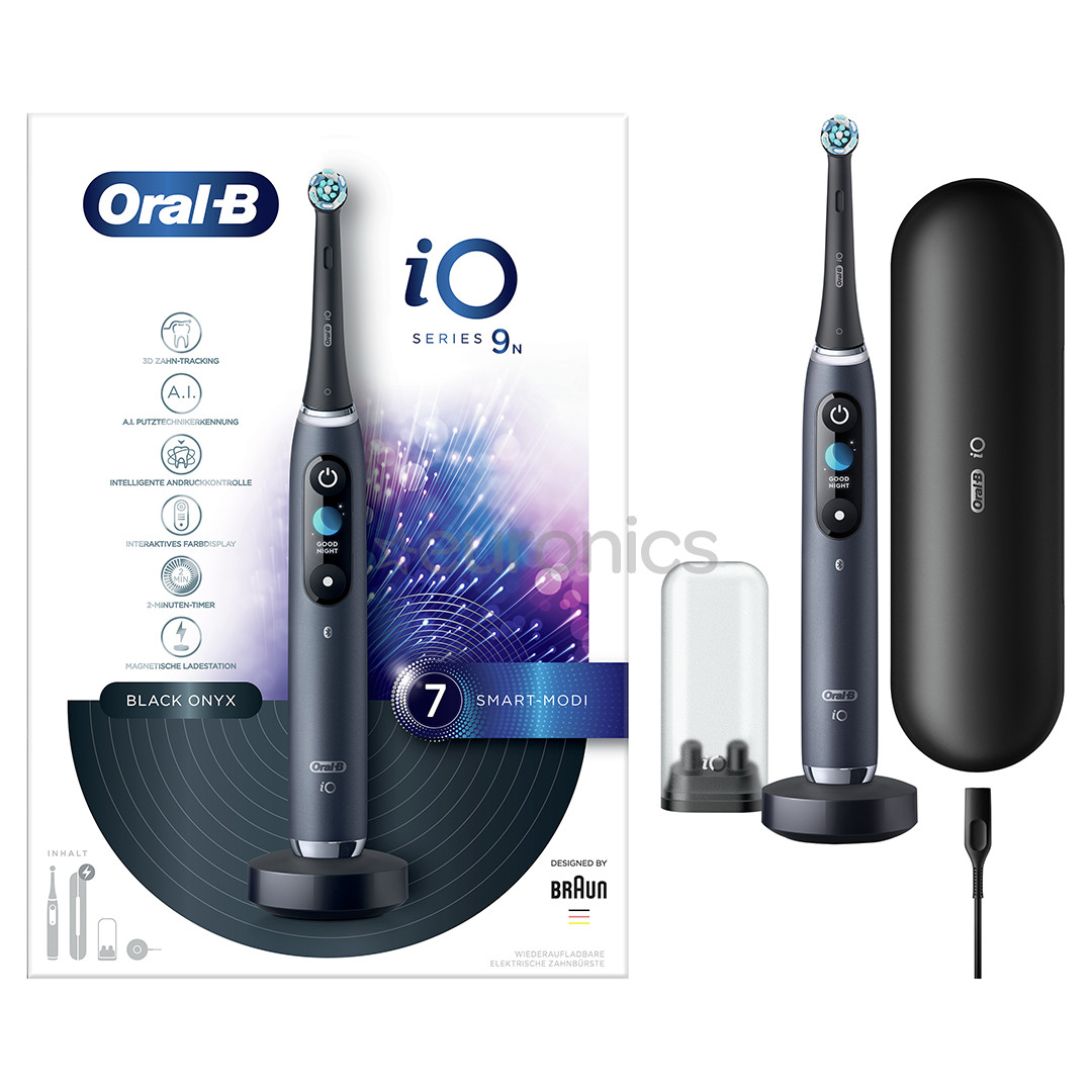 Braun Oral-B iO 9, travel case, black/grey - Electric toothbrush