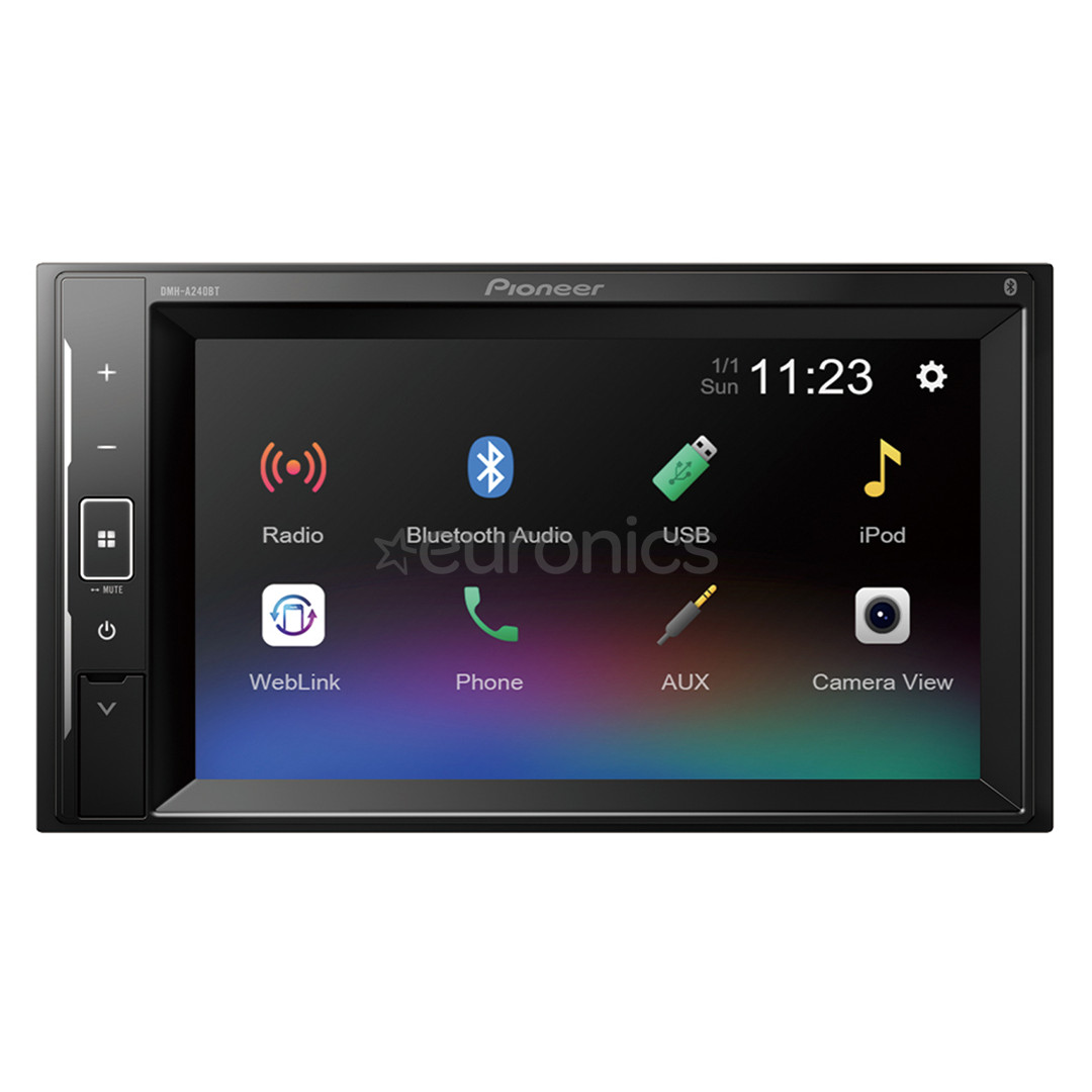 Pioneer DMH-A240BT, 6.2'', melna - Auto multivides atskaņotājs