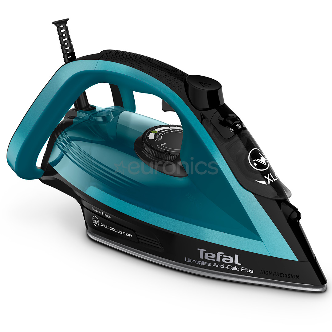 Tefal Ultragliss Plus, 2800 W, black/green - Steam iron