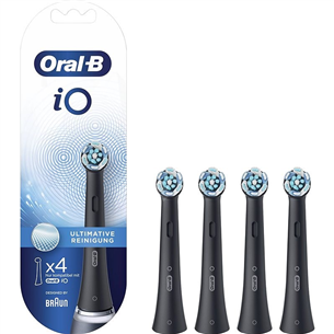 Braun Oral-B iO Ultimate Clean, 4 gab, melna - Uzgaļi elektriskajai zobu birstei