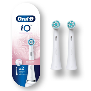 Braun  Oral-B iO Gentle Care, 2 gab., balta - Uzgaļi elektriskajai zobu birstei