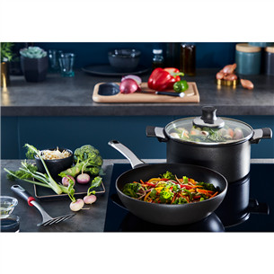 Tefal Excellence, diametrs 28 cm, melna - Wok panna