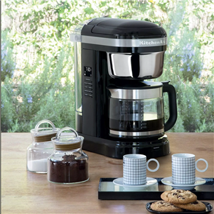 KitchenAid, резервуар для воды 1,7 л, черный - Капельная кофеварка