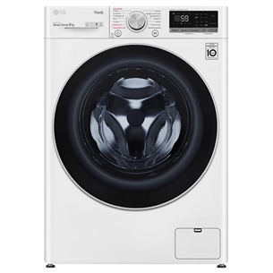 LG, 9 kg, depth 55 cm, 1400 rpm - Front Load Washing Machine F4WV509S1E