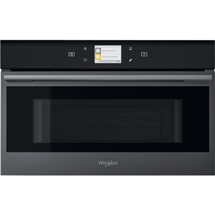 Whirlpool, 31 L, 1000 W, black/inox - Built-in Microwave Oven with Grill