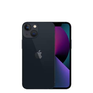 Apple iPhone 13 mini, 128 GB, melna - Viedtālrunis MLK03ET/A