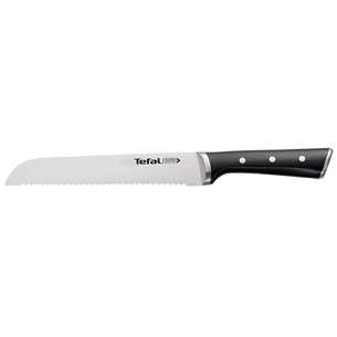 Tefal Ice Force, garums 20 cm, melna/nerūsējošā tērauda - Maizes nazis