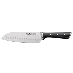 Tefal Ice Force, garums 18 cm, melna/nerūsējošā tērauda - Santoku nazis