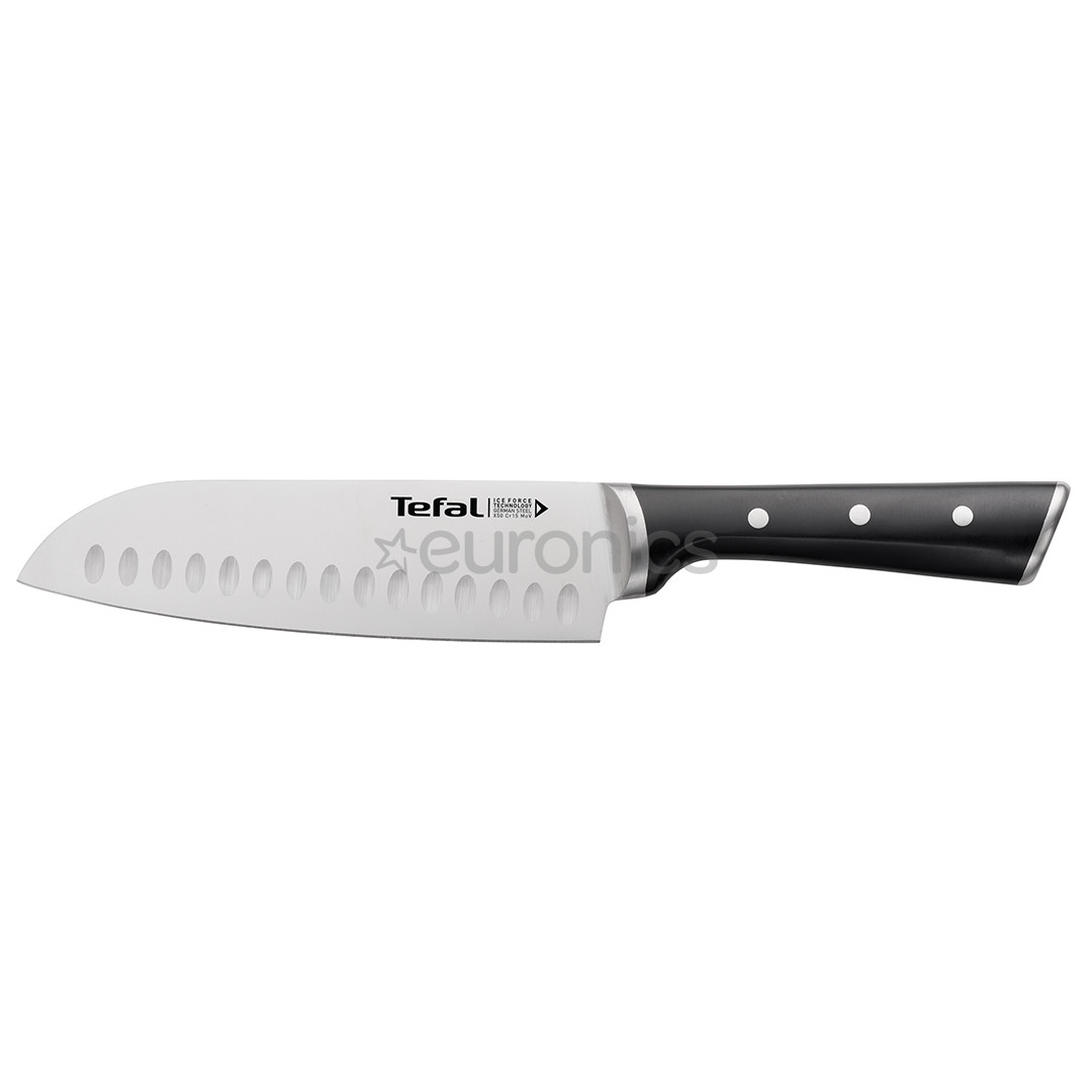 Tefal Ice Force, garums 18 cm, melna/nerūsējošā tērauda - Santoku nazis