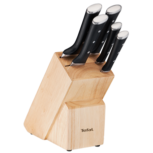 Tefal Ice Force - Набор ножей + деревянная подставка K232S574