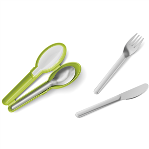 Tefal Masterseal To Go, нерж. сталь/зеленый - Набор столовых приборов N1071810