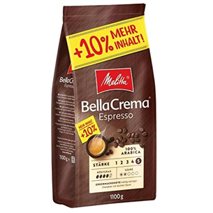 Melitta BellaCrema Espresso, 1.1 kg, rupja maluma - Kafijas pupiņas