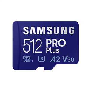 Карта памяти Micro SDXC Samsung PRO Plus 2021 + SD-адаптер (512 ГБ)