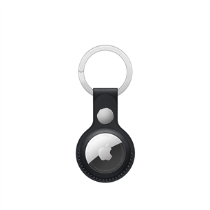 Apple AirTag Leather Key Ring, melna - Atslēgu piekariņš