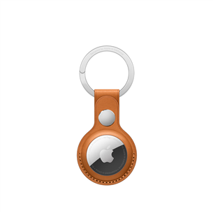 Apple AirTag Leather Key Ring, brūna - Atslēgu piekariņš