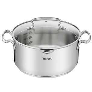 Tefal Duetto+, diametrs 24 cm, pelēka - Katls ar vāku G7194655