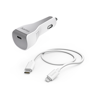 Car charger USB-C -- Lightning Hama (30 W)