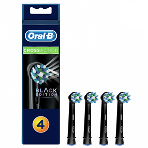 Braun Oral-B Cross Action, 4 pieces, black - Spare brushes EB50-4BLACK