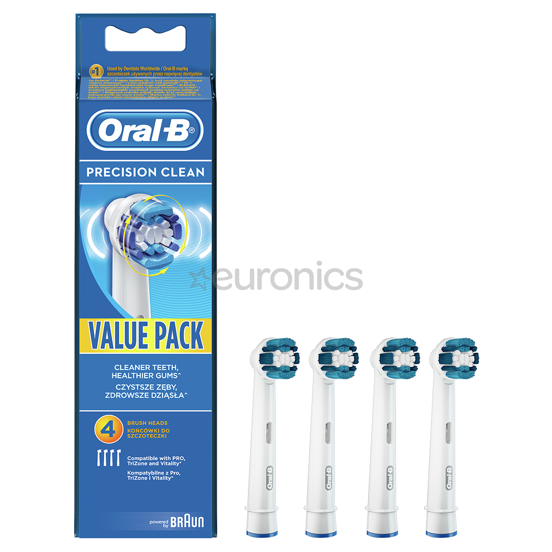 Braun Oral-B Precision Clean, 4 шт., белый - Насадки для зубной щетки