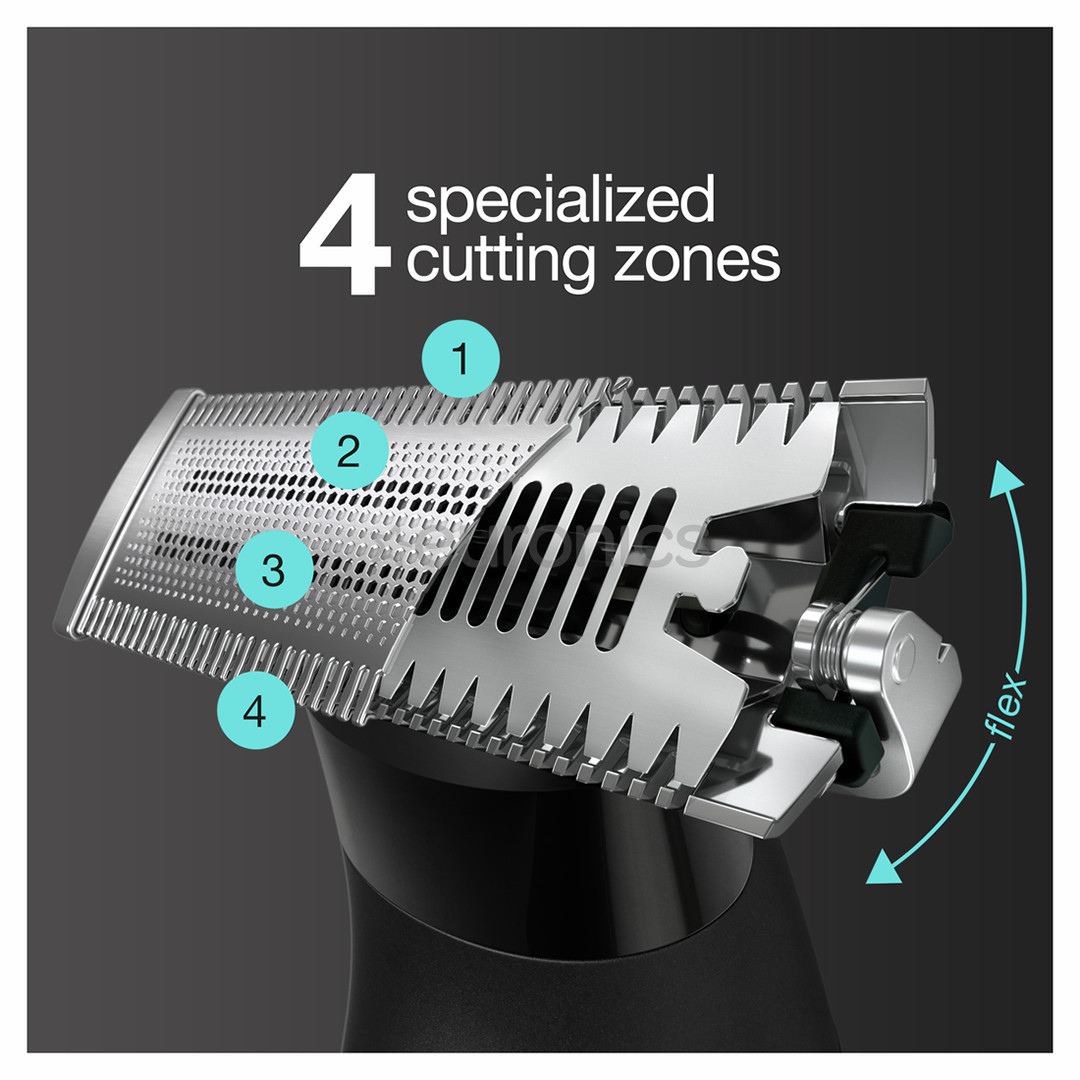 Braun Series X, серебристый/черный - Гибридная бритва