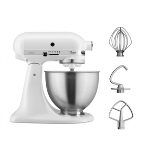 KitchenAid Classic, 4.3 L, 250 W, balta - Mikseris